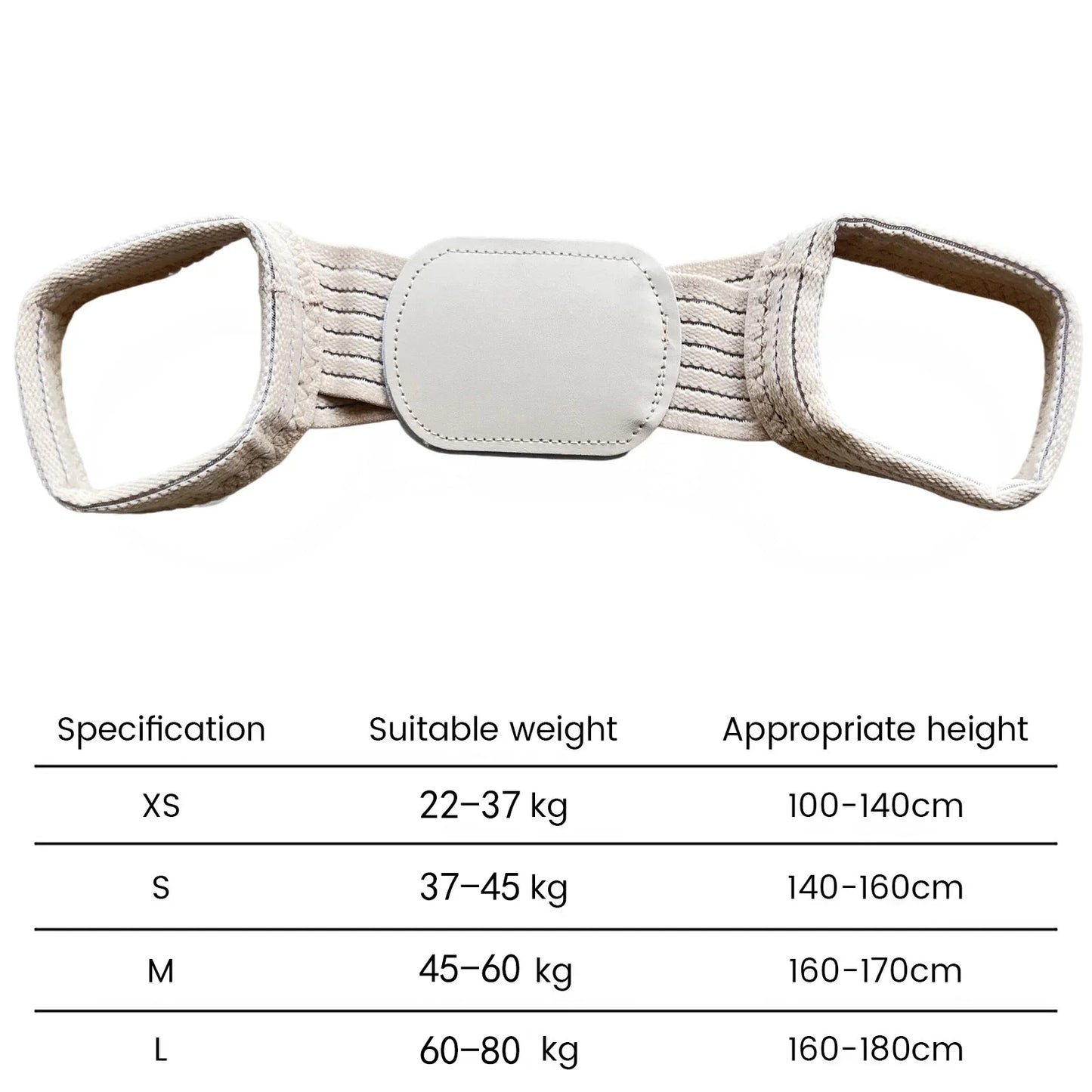 Adult Posture Corrector Belt For Back And Shoulders Support