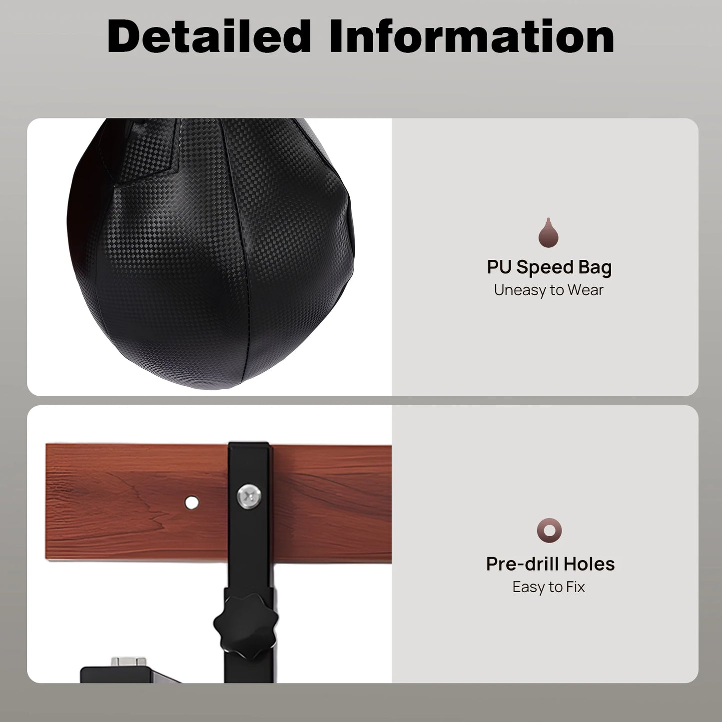 Heavy Duty Speed Bag Platform Kit for Wall Mounted Training