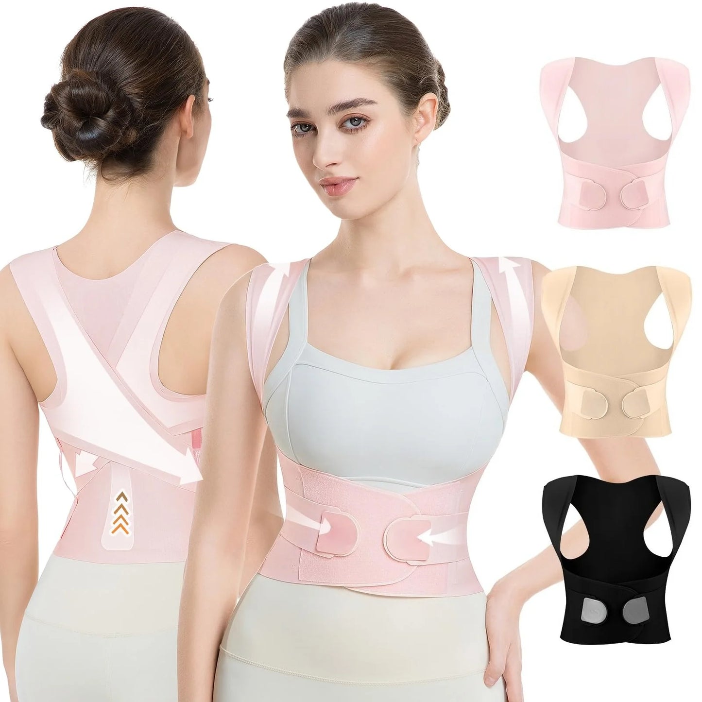 Invisible Posture Corrector For Women Back Brace With 3 Rib