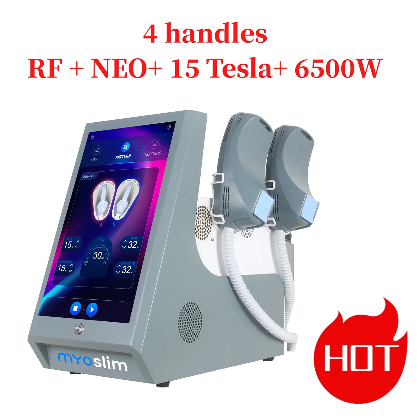 MYOSLIM Neo Tesla RF 6500W Muscle Stimulator For Slimming