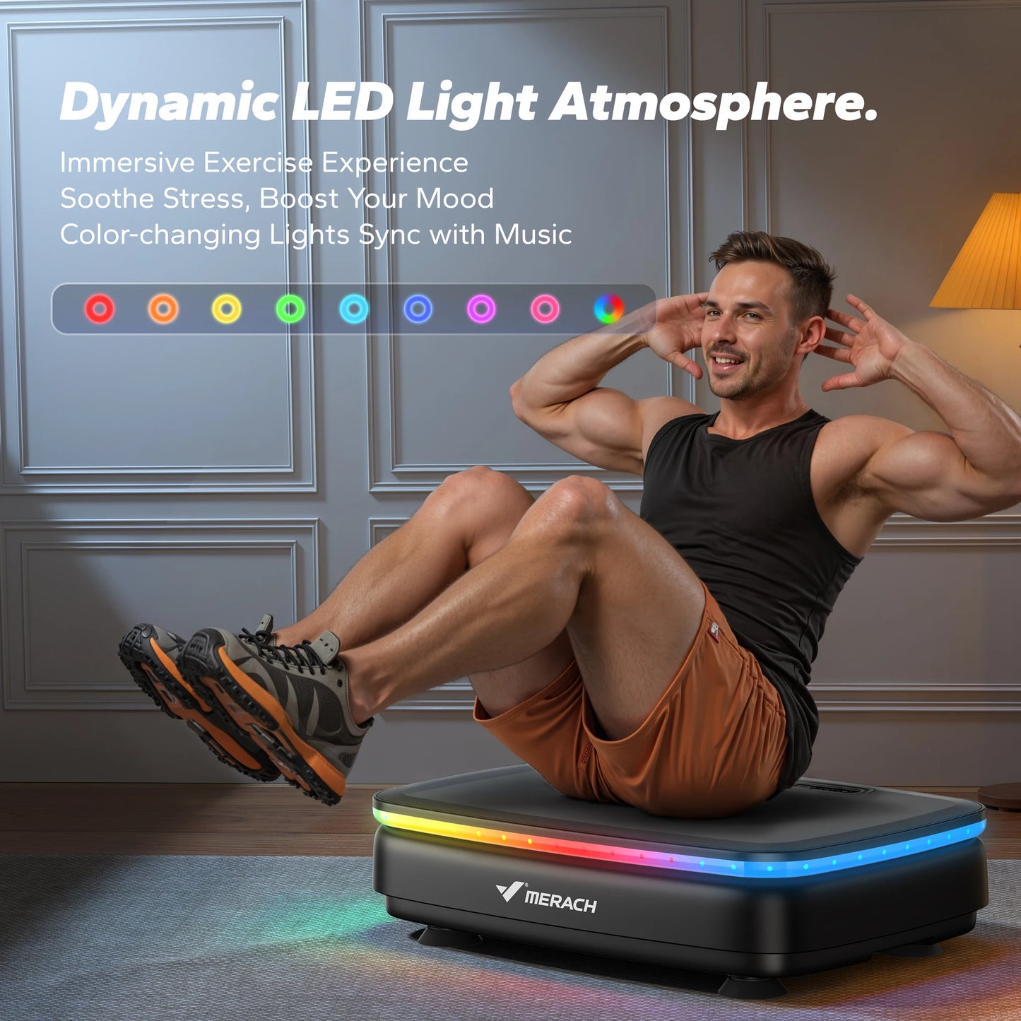 MERACH Vibration Plate Exercise Machine For Full Body Workout