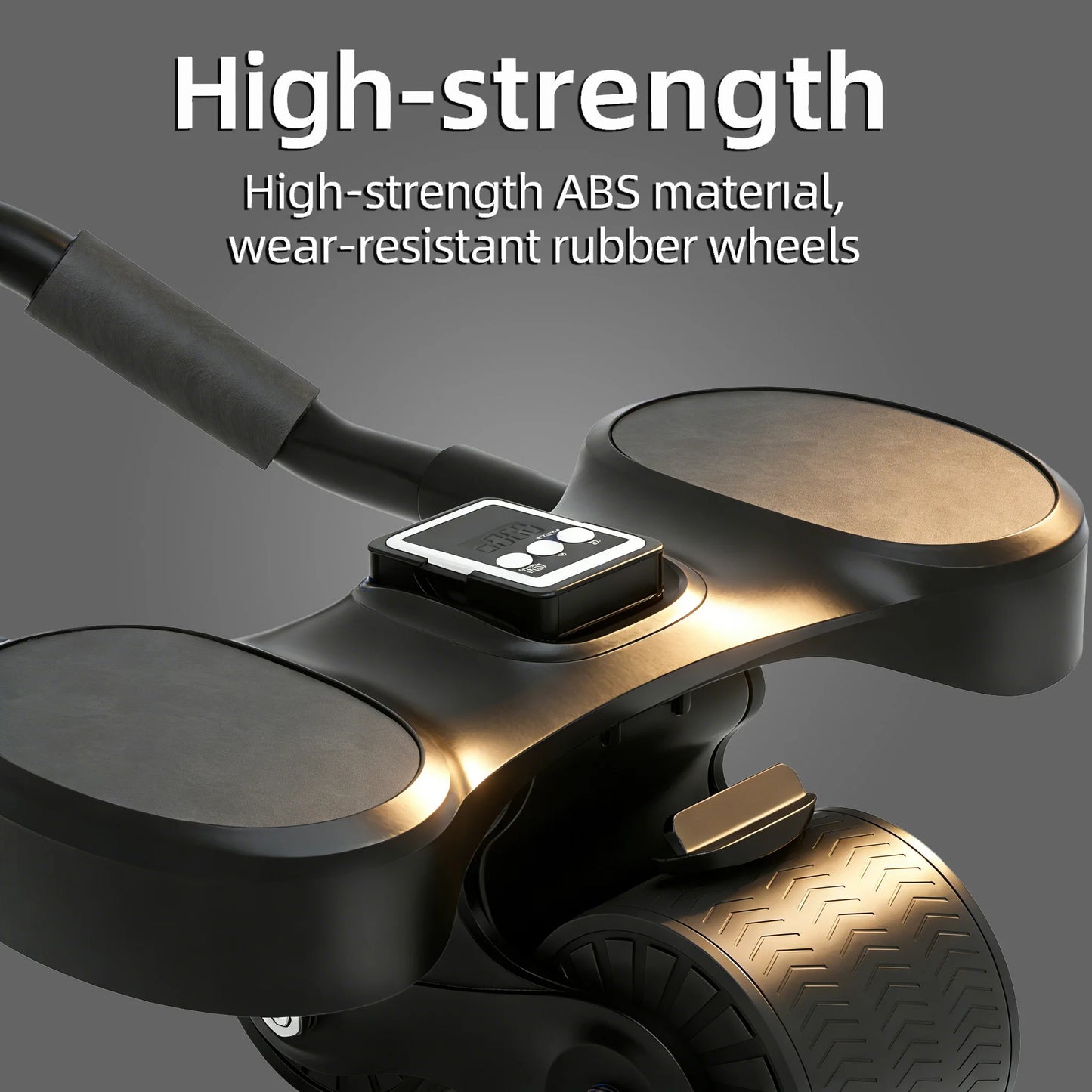 Ab Roller With LCD Tracker For Home Gym Core Exercise