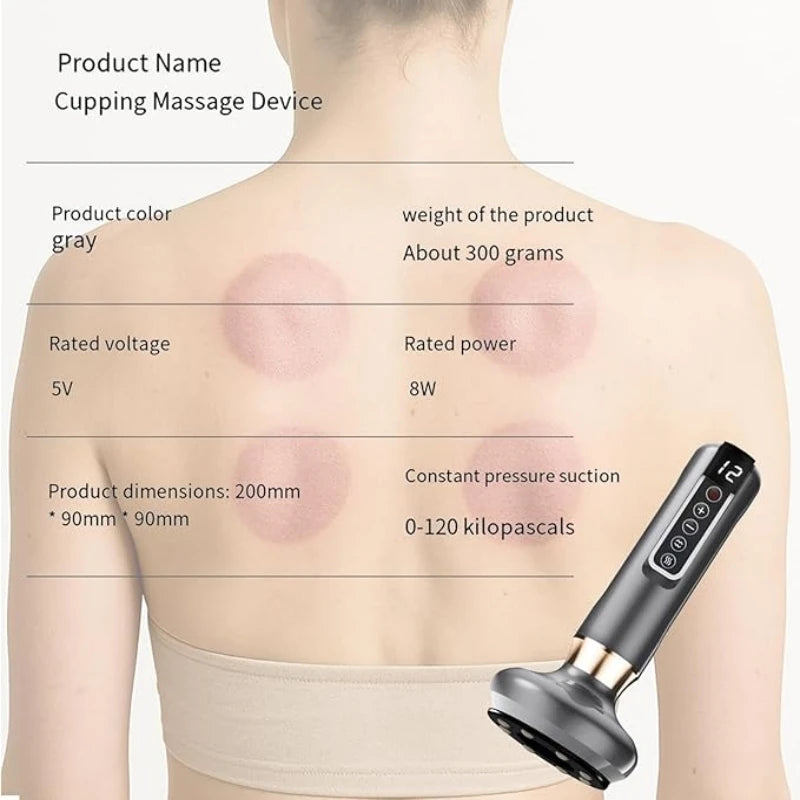 USB Powered Full Body Cupping Massager With 12 Levels