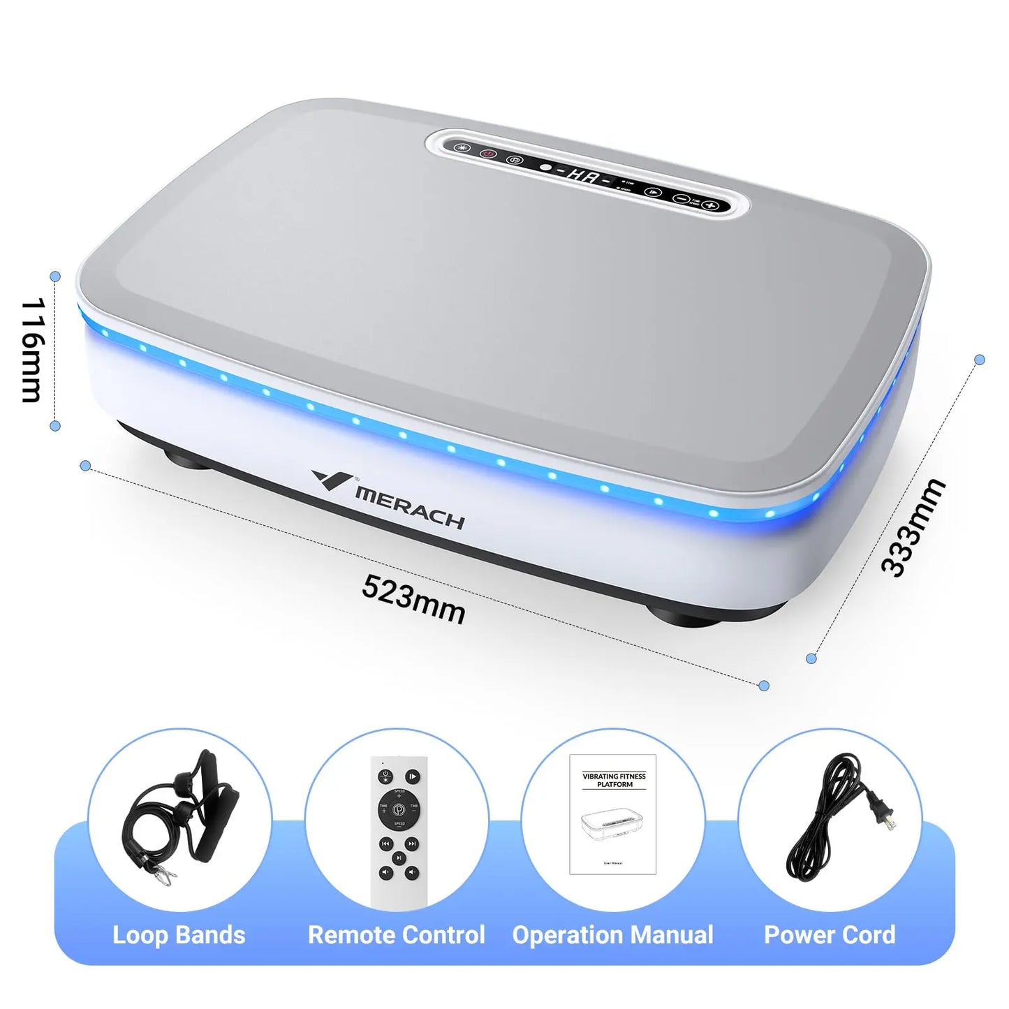 MERACH Vibration Plate Exercise Machine For Full Body Workout