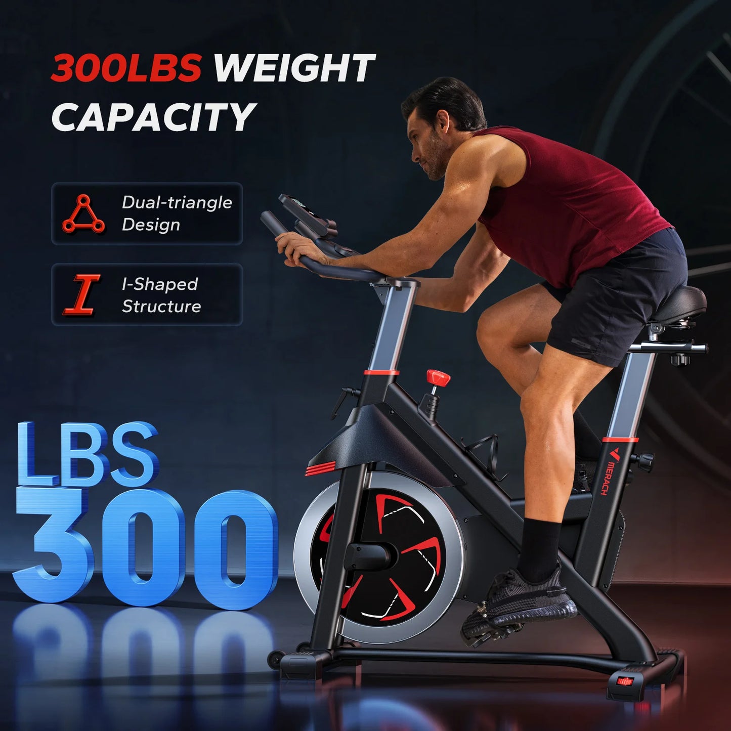 MERACH S38 Indoor Cycling Bike With Magnetic Resistance And Bluetooth App