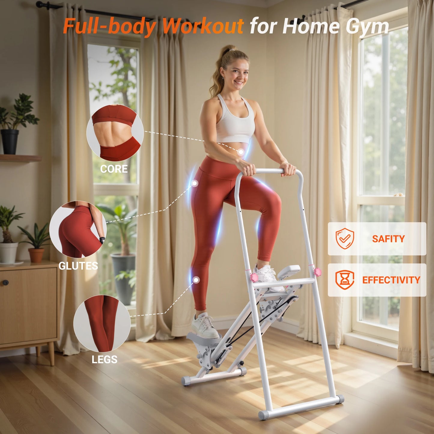 MERACH Stair Stepper for Home Gym Full-Body Cardio Climber