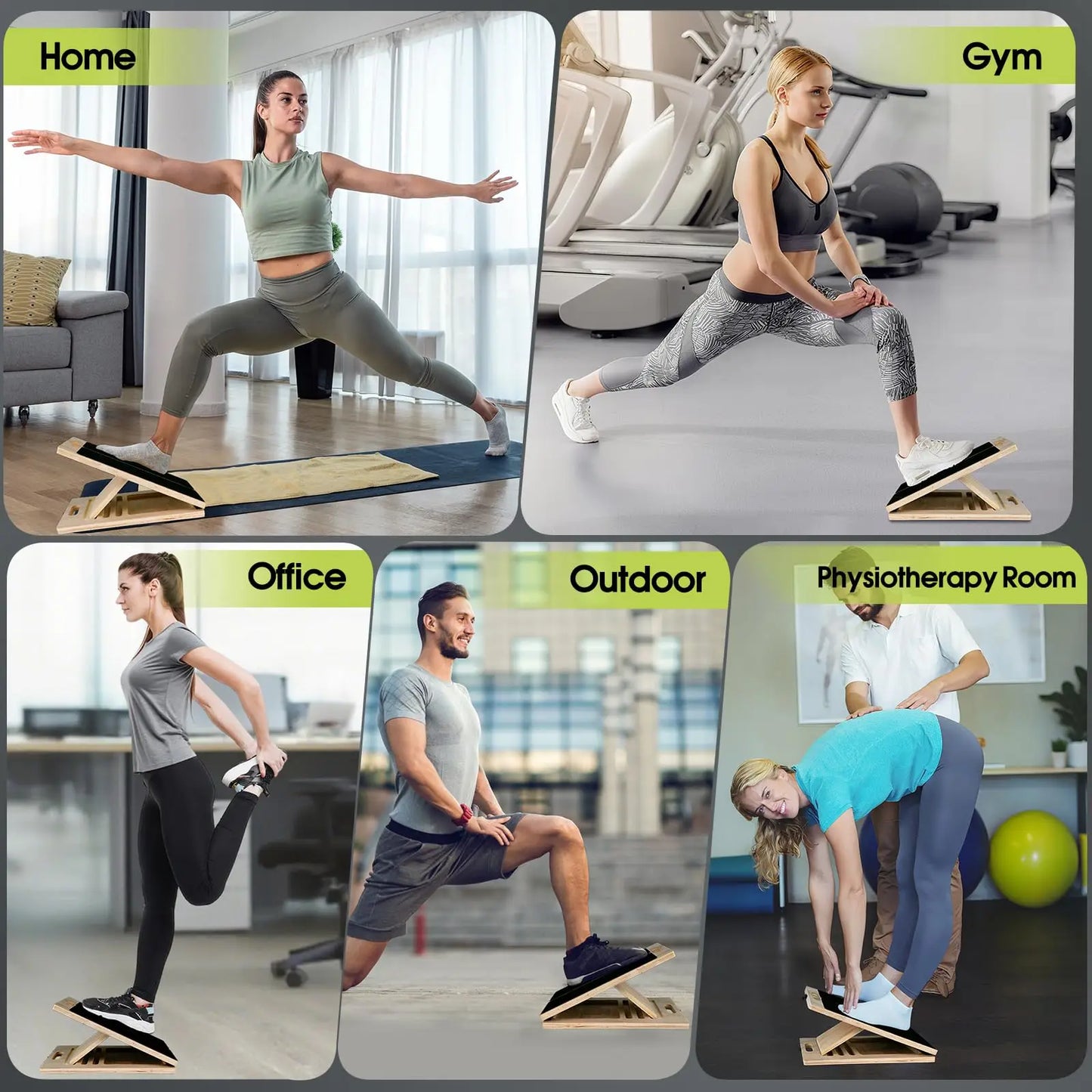 Slant Board Calf Stretcher for Physical Therapy and Rehab