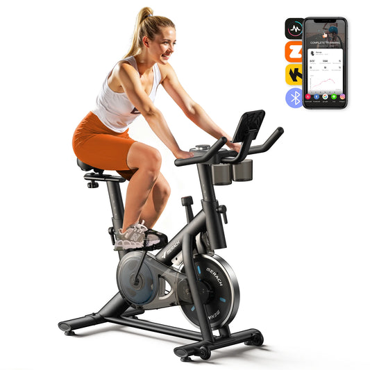 Merach Exercise Bike With Brake Pad And Tablet Mount