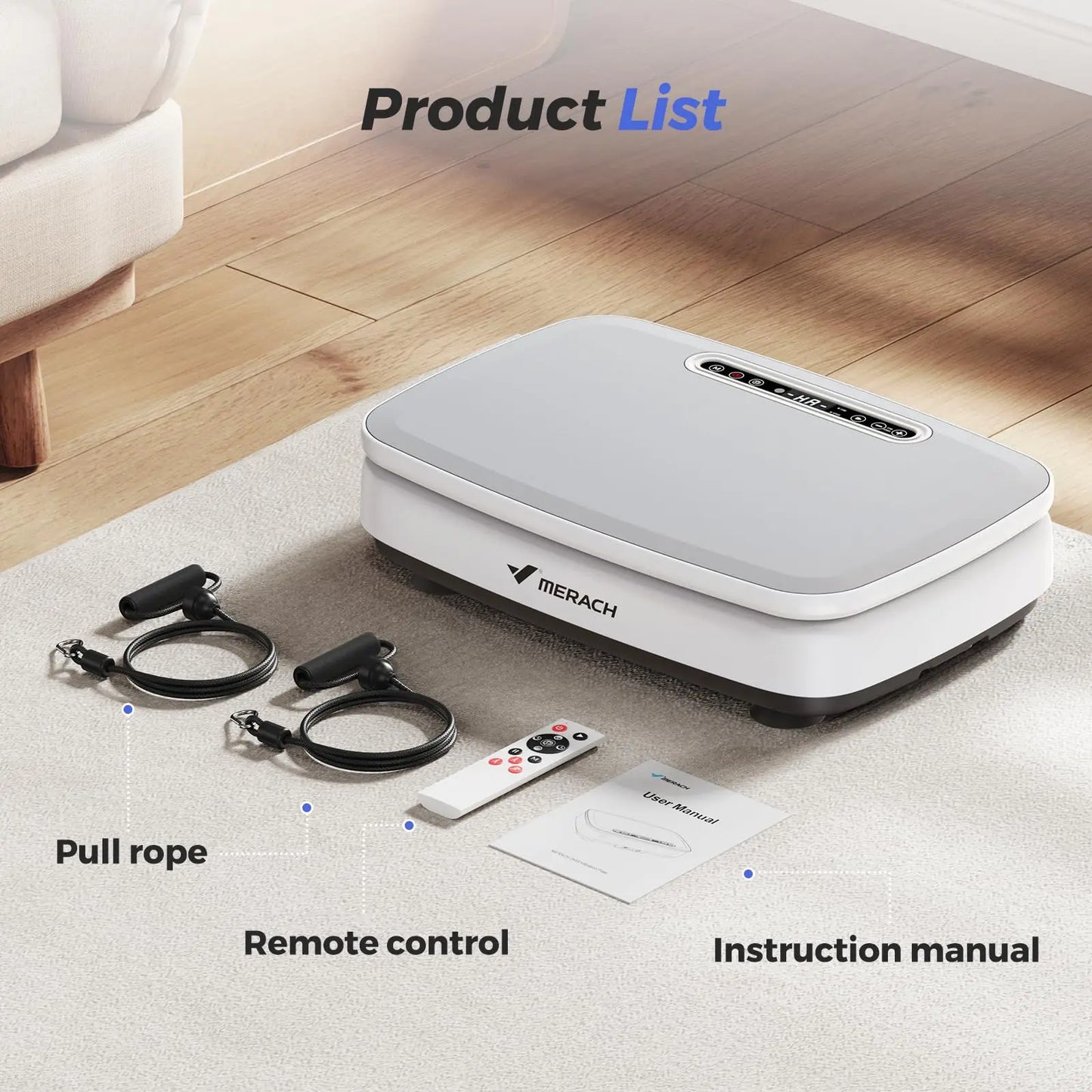 MERACH Vibration Plate Exercise Machine For Full Body Workout