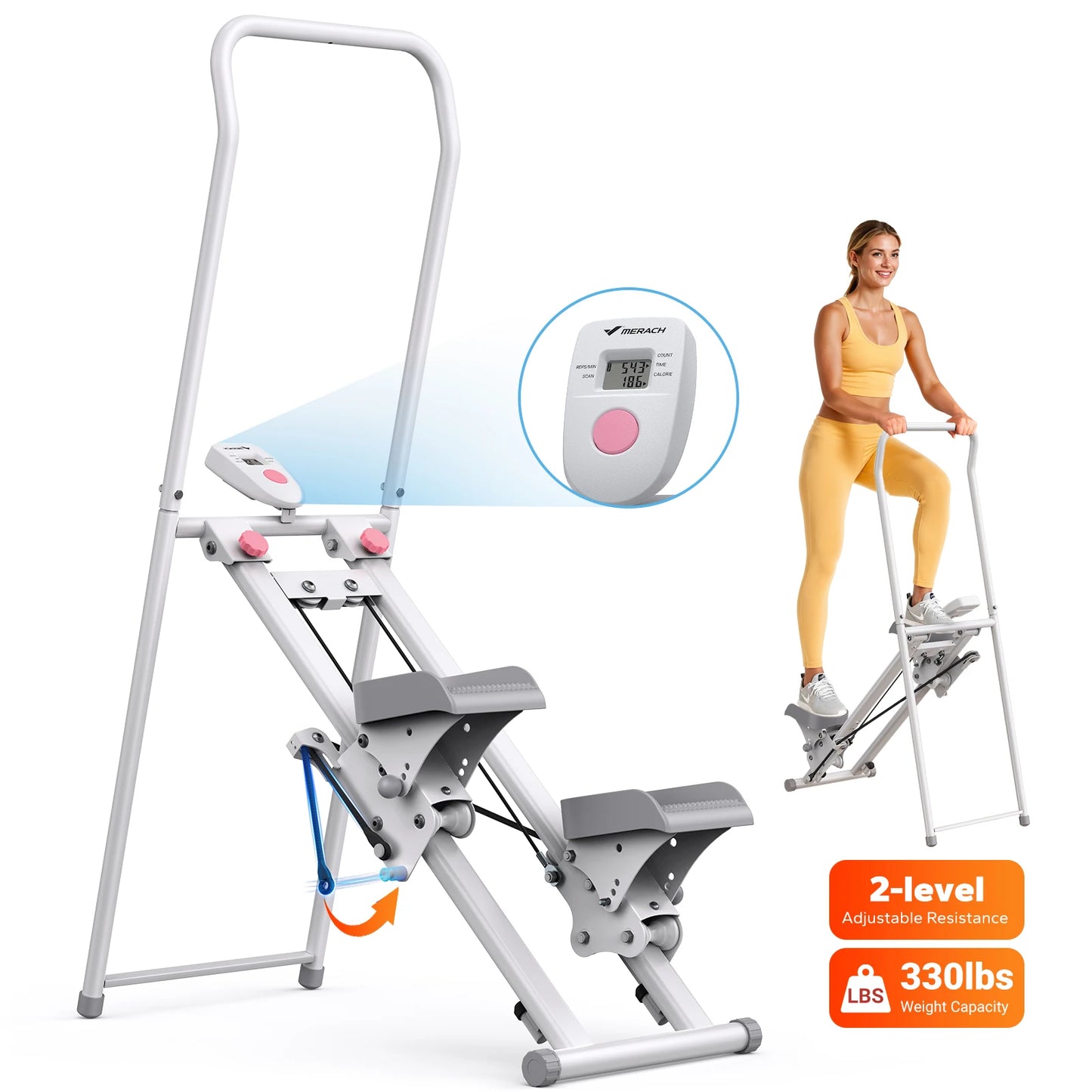 MERACH Stair Stepper for Home Gym Full-Body Cardio Climber