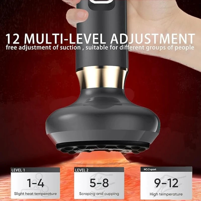 USB Powered Full Body Cupping Massager With 12 Levels