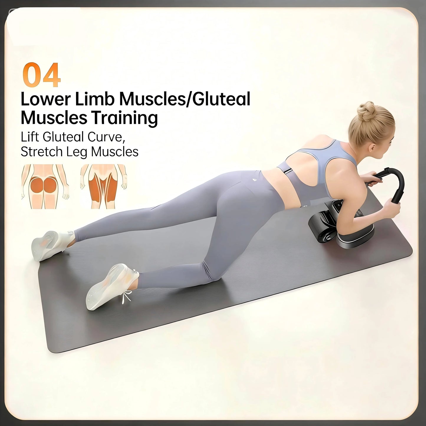 Ab Roller With LCD Tracker For Home Gym Core Exercise