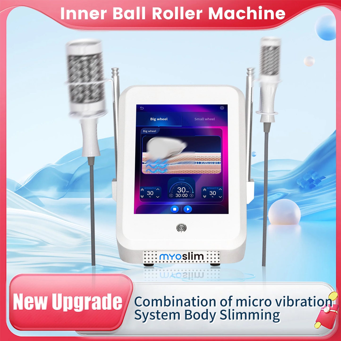 MYOSLIM Slimming Cellulite Roller Massage Machine With Infrared Vacuum