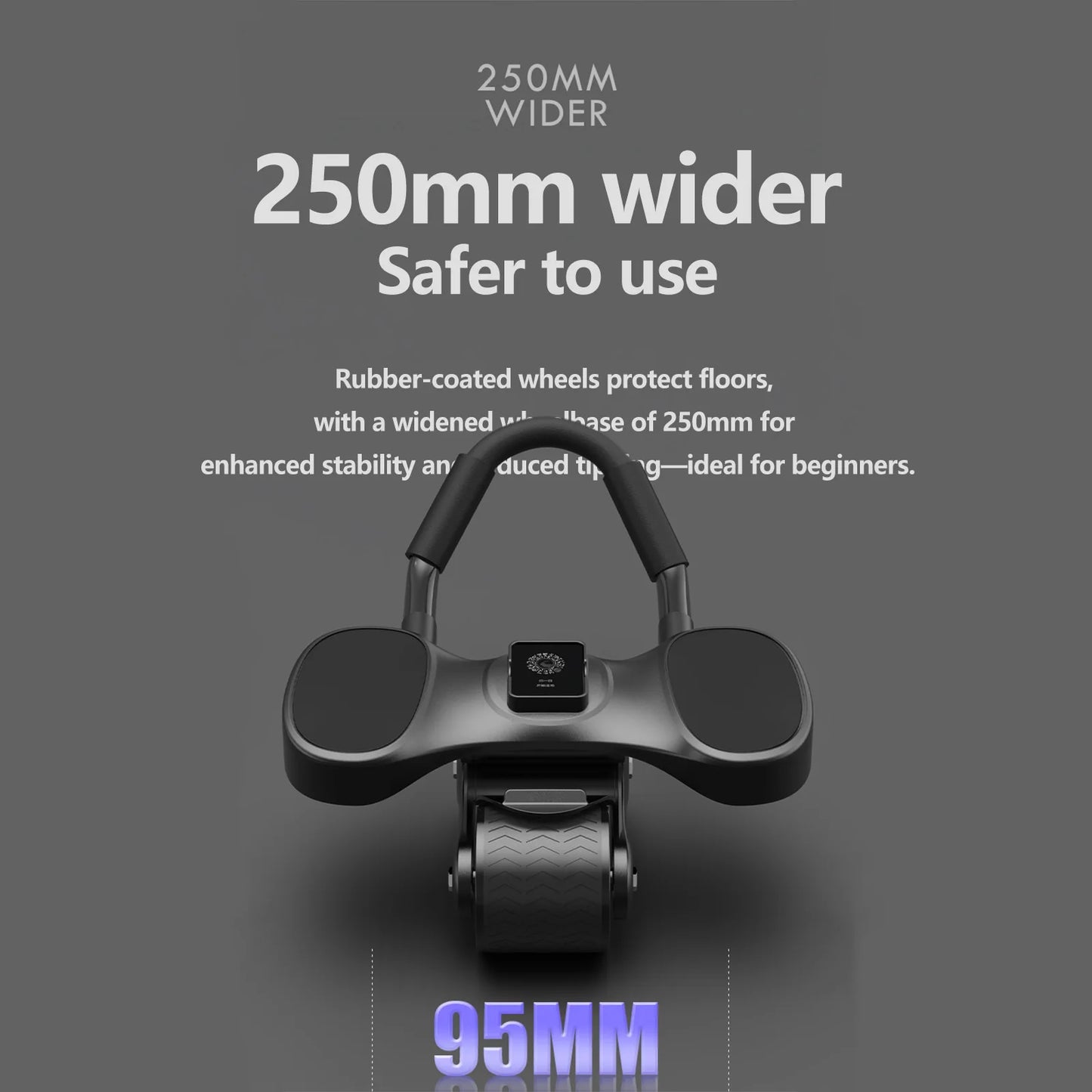 Ab Roller With LCD Tracker For Home Gym Core Exercise