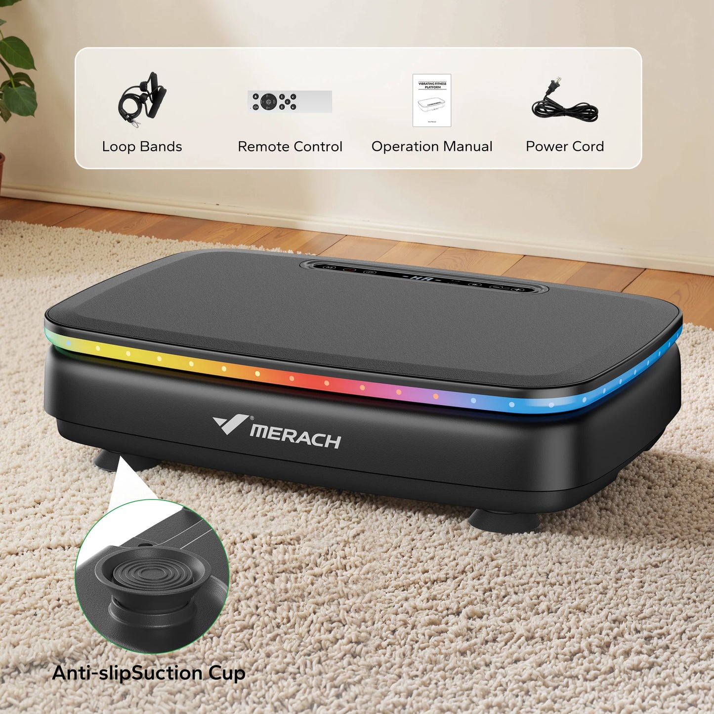 MERACH Vibration Plate Exercise Machine For Full Body Workout