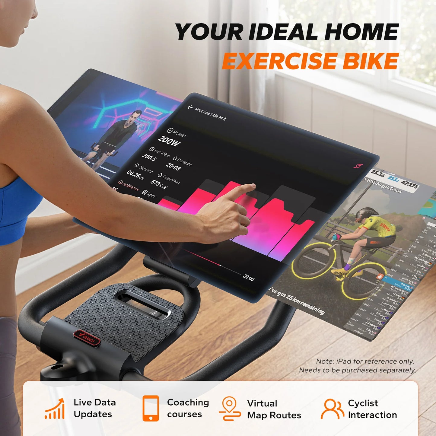 MERACH S38 Indoor Cycling Bike With Magnetic Resistance And Bluetooth App