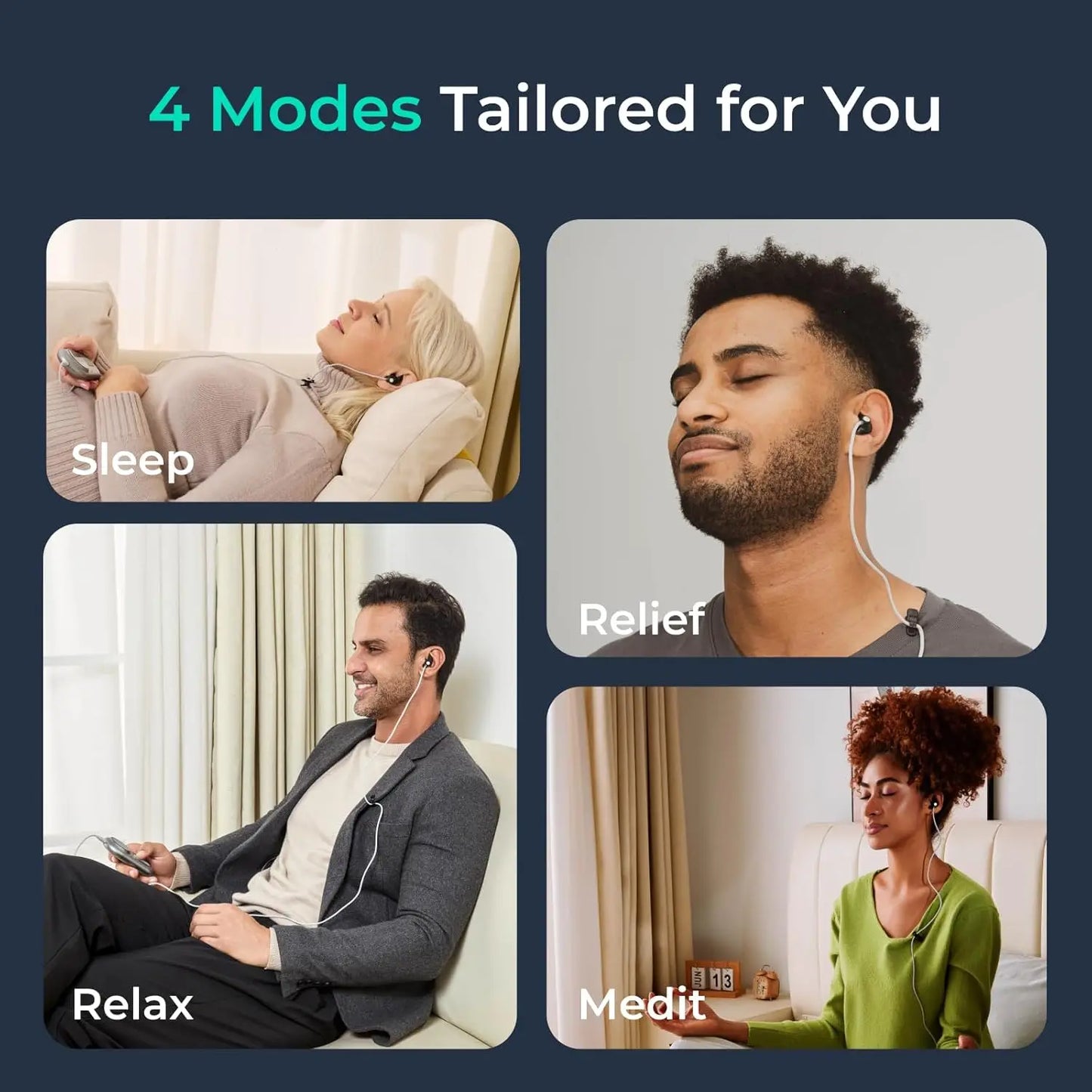 Zenowelle taVNS Sleep Aid Device for Relaxation and Sleep
