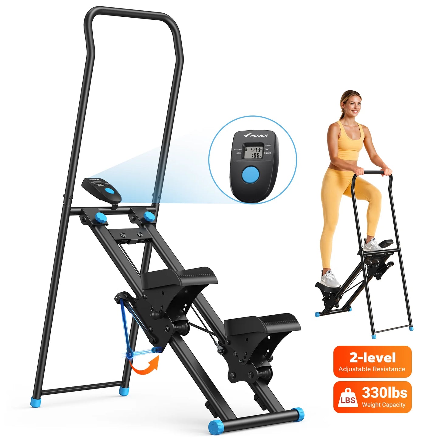 MERACH Stair Stepper for Home Gym Full-Body Cardio Climber