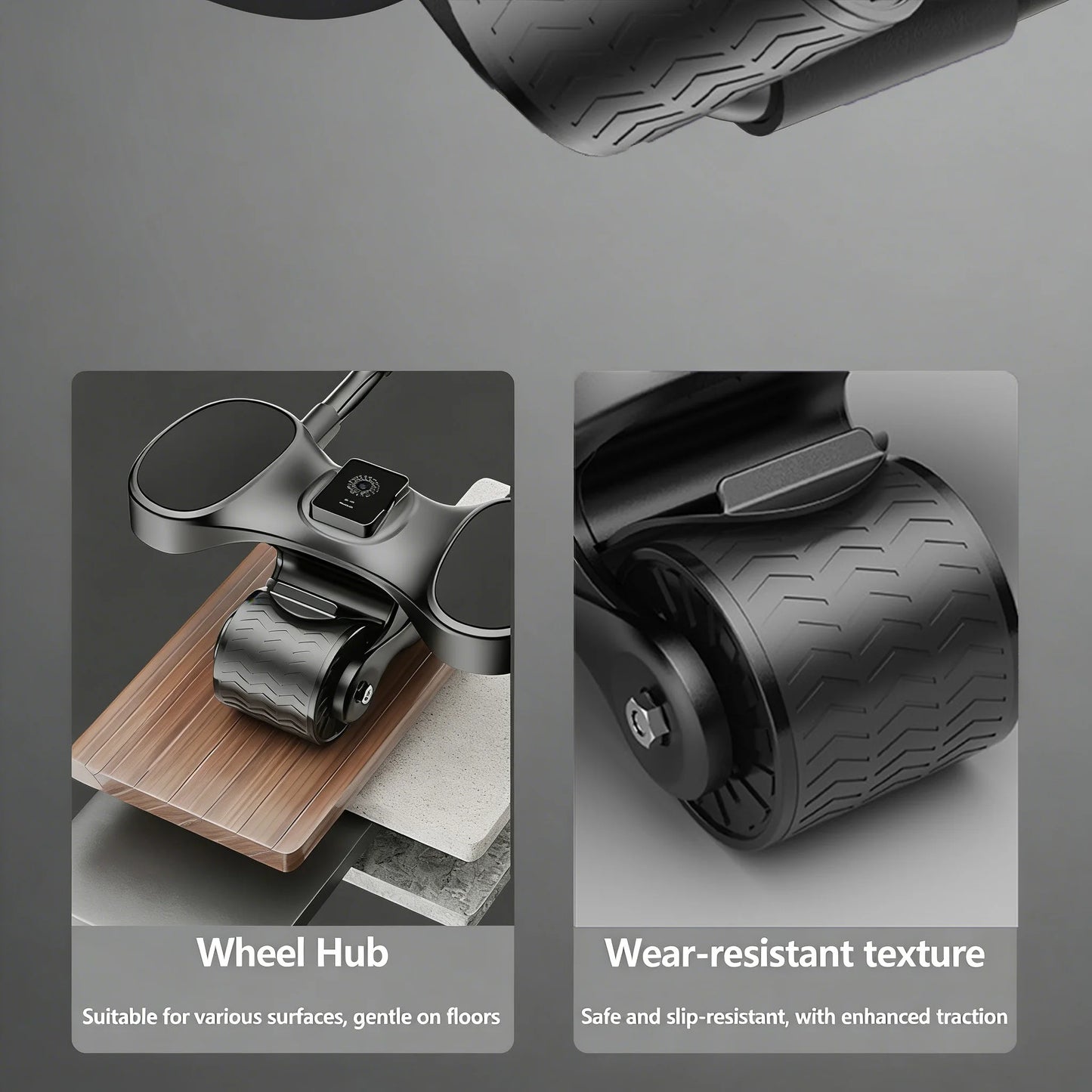 Ab Roller With LCD Tracker For Home Gym Core Exercise
