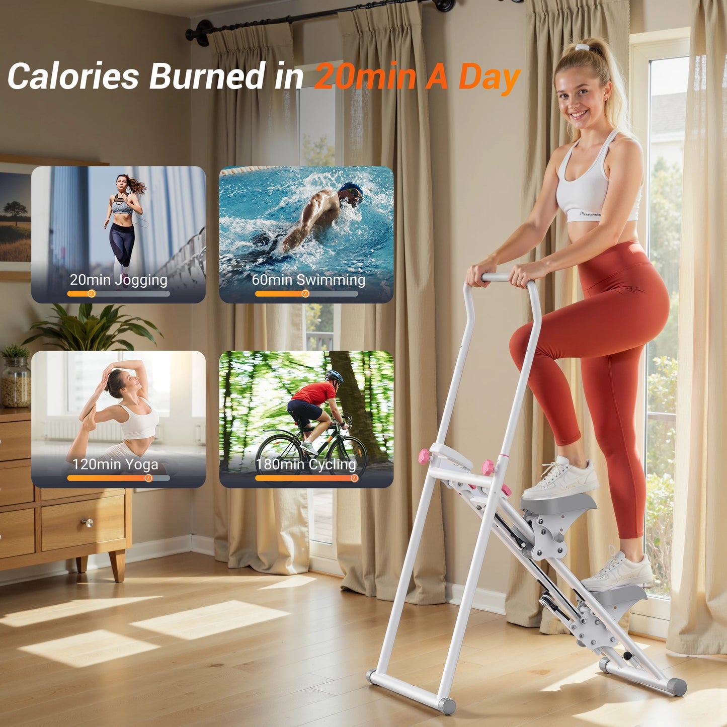 MERACH Stair Stepper for Home Gym Full-Body Cardio Climber