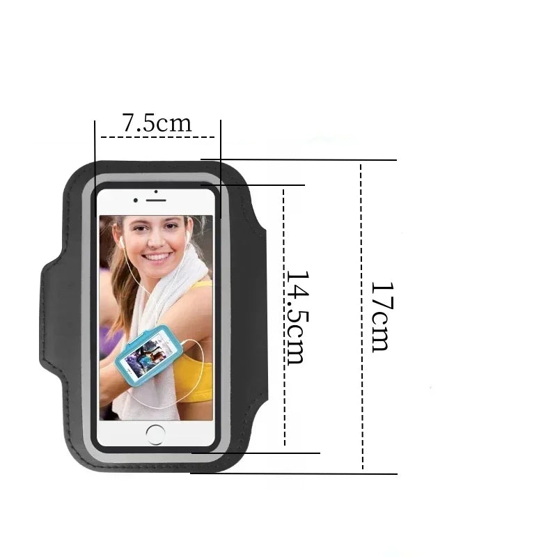 Running Armband for iPhone 13 14 15 with Card Slot & Key Pockets, Sports Arm Bands Cell Phone Holder Fit Up to 6.5 Inch