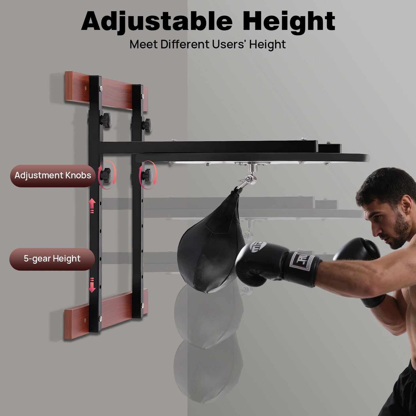 Heavy Duty Speed Bag Platform Kit for Wall Mounted Training