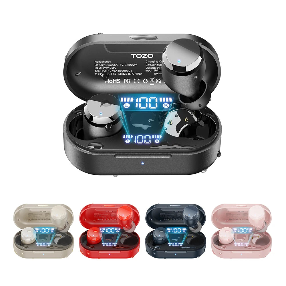 TOZO Tonal Dots TWS Earbuds With LED Display ENC Calls