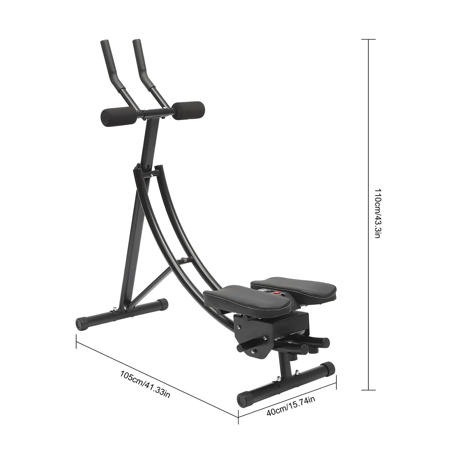 Abdominal Dual Track Crunch Machine for Home Gym Equipment