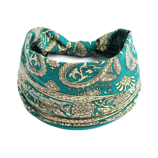 Bohemian Trendy Yoga Motion Hairpie Sweat-Absorbing Sweat Absorption And Elastic Cotton Head Ladies Headwear Hair Accessories