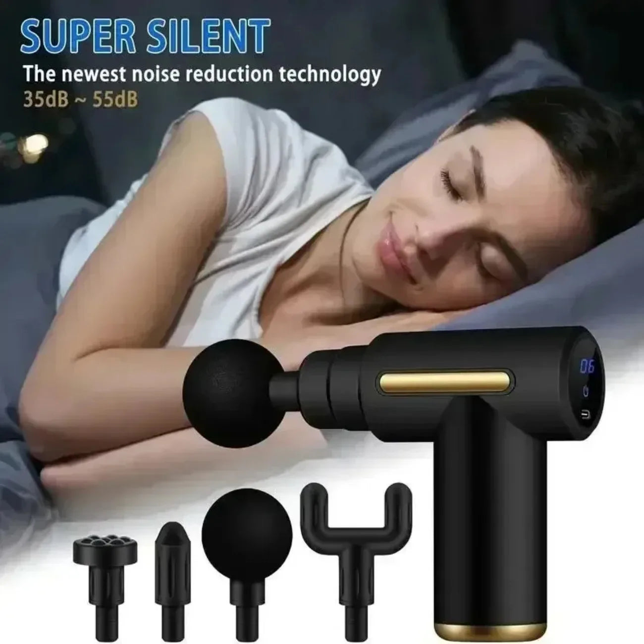 Diamr USB Massage Gun Portable Fascia Relaxer Neck Shoulders Back