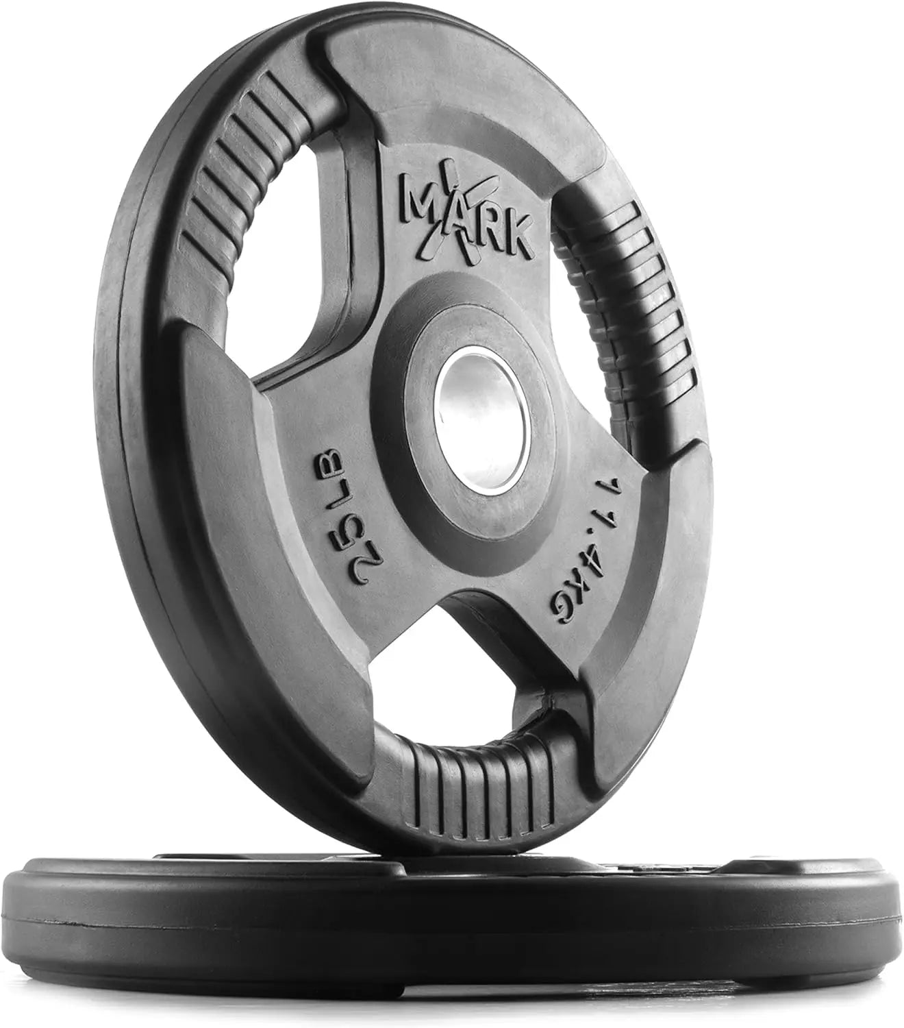 Weight Plates Set 45 Lb Rubber Coated Barbell Home Gym
