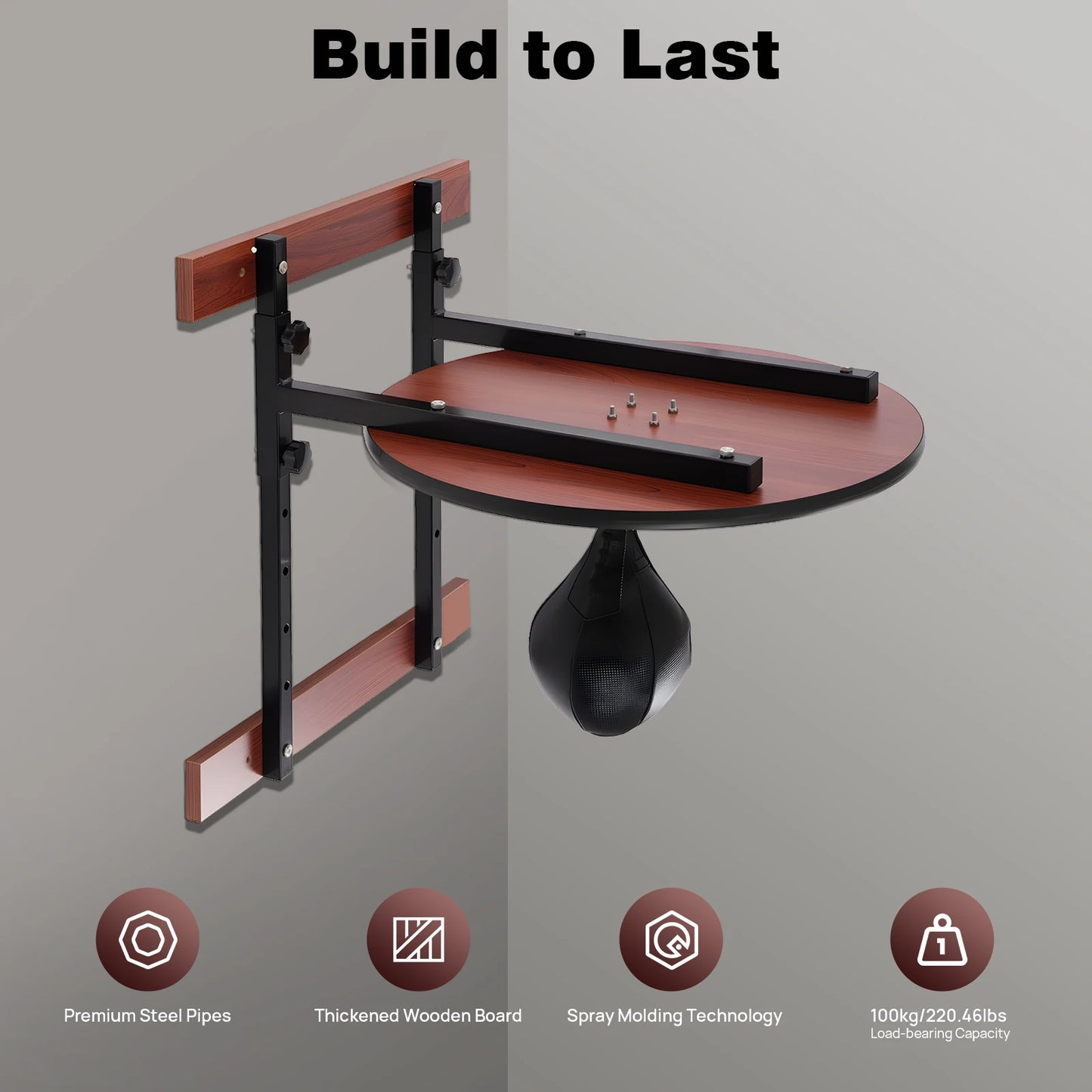 Heavy Duty Speed Bag Platform Kit for Wall Mounted Training