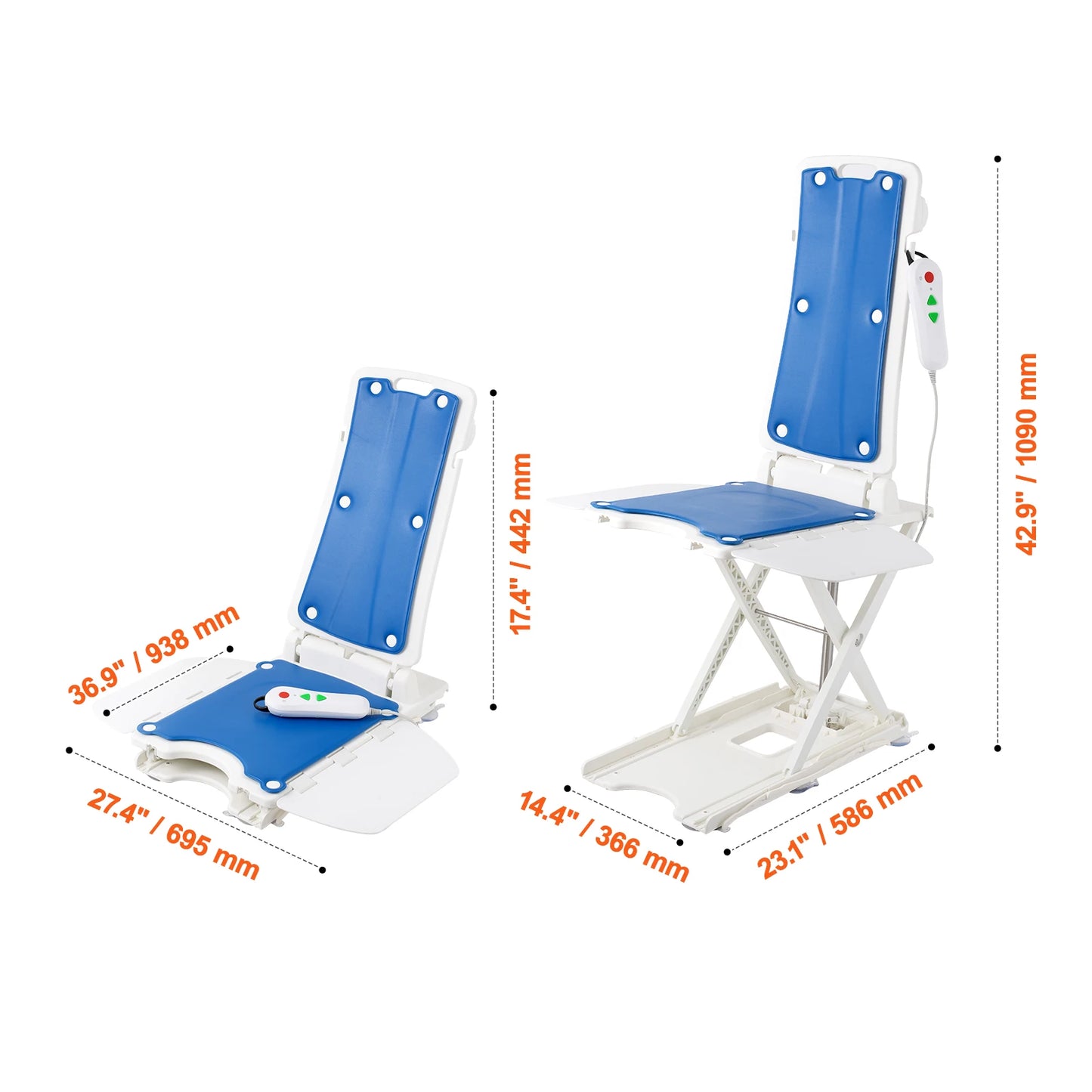SucceBuy Electric Chair Lift For Elderly, Height Adjustable, 310 LBS