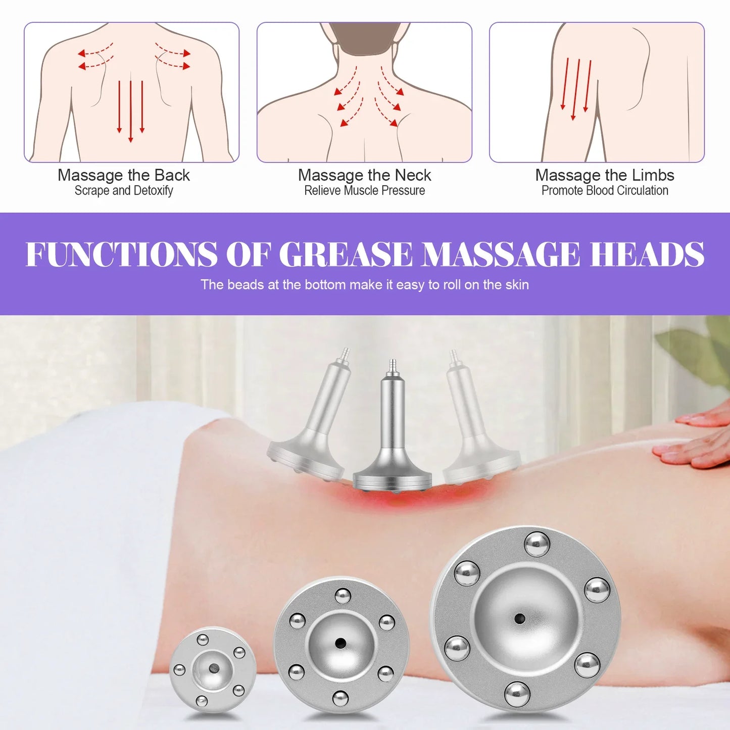 Professional Vacuum Therapy Machine With 24 Cups And 3 Pumps