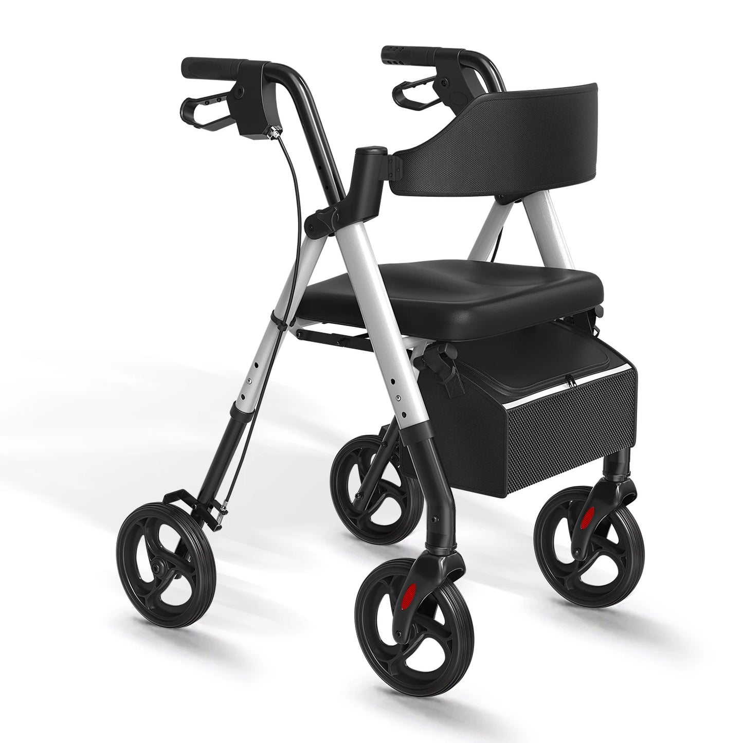 MAIDESITE Rollator Walker for Seniors With Seat and Wheels