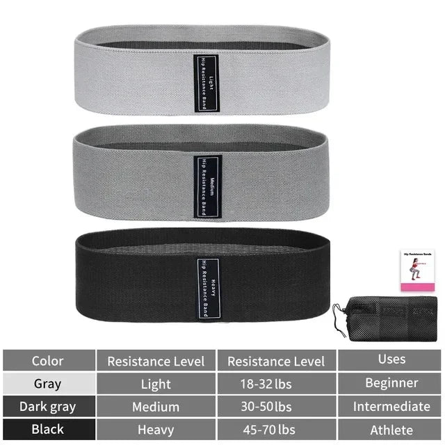 Glute And Thigh Resistance Bands Set For Home Workout