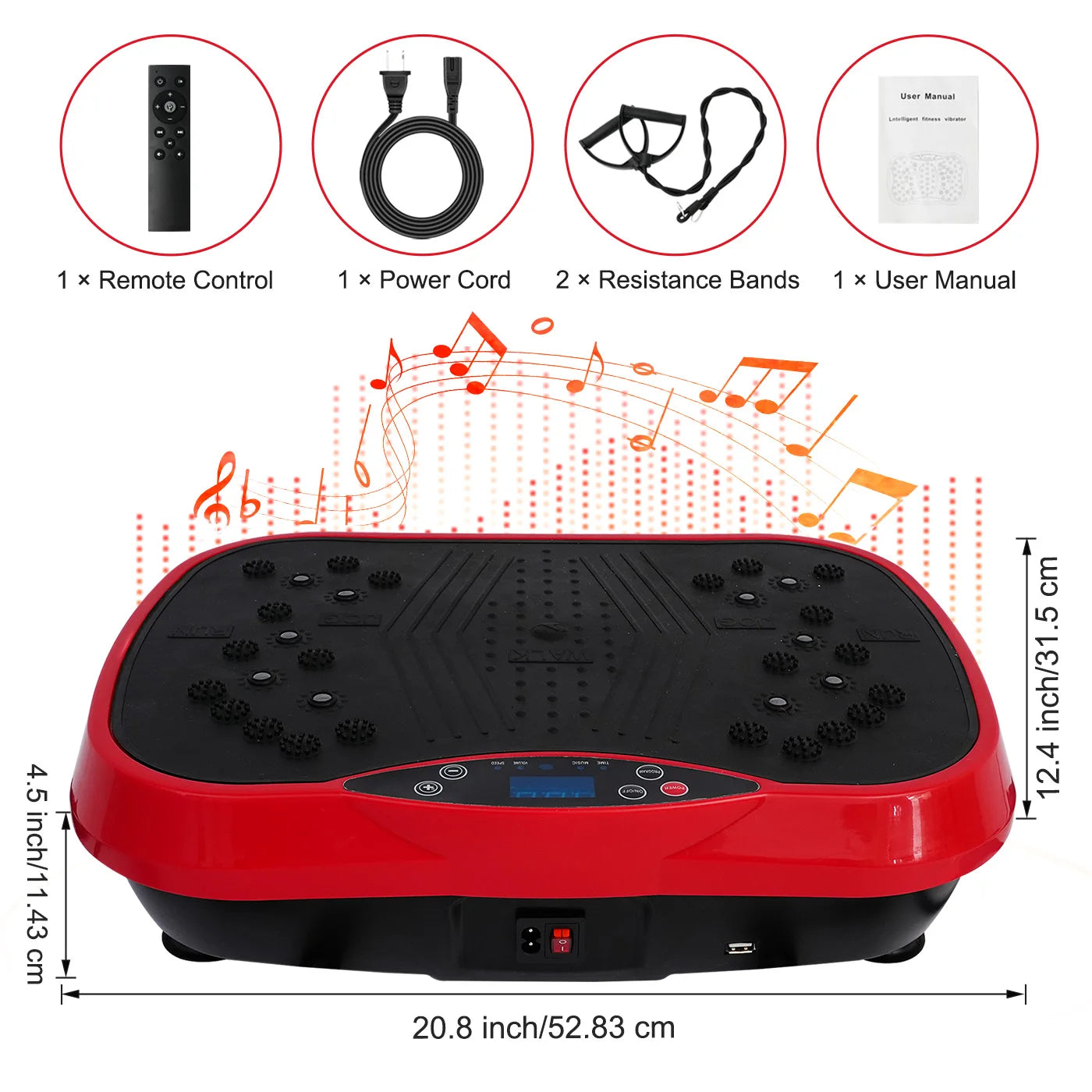 Vibration Plate Exercise Machine Full Body Shaker With Remote Control