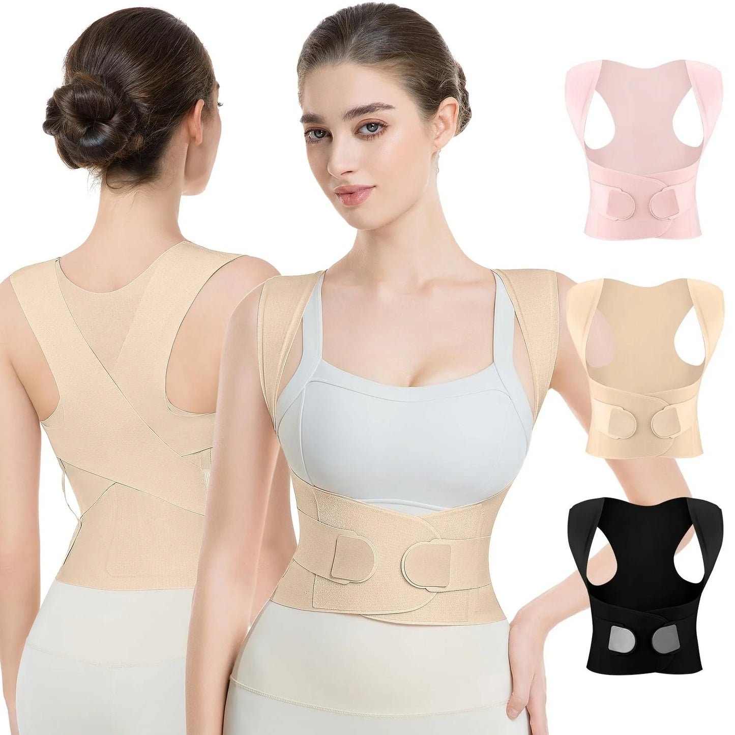 Invisible Posture Corrector For Women Back Brace With 3 Rib