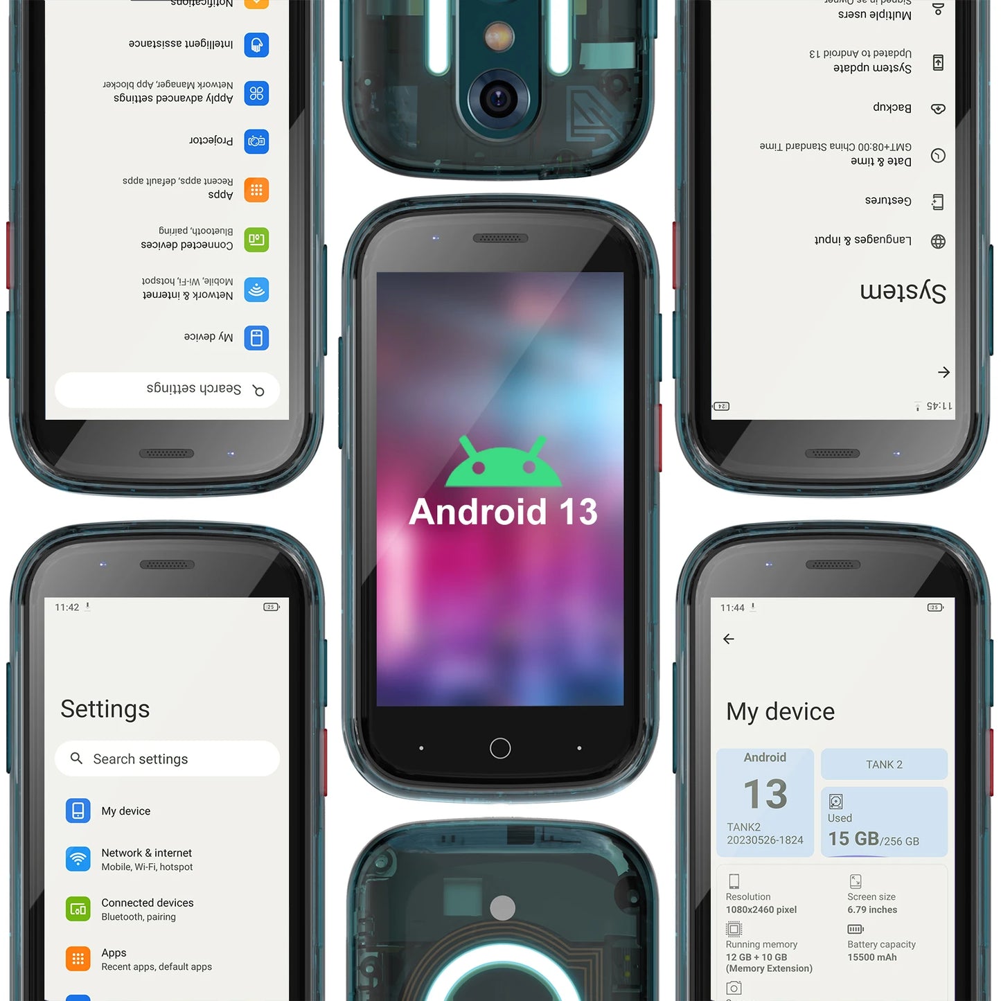 Unihertz Jelly Star Mini Smartphone Android 13 8GB RAM 256GB