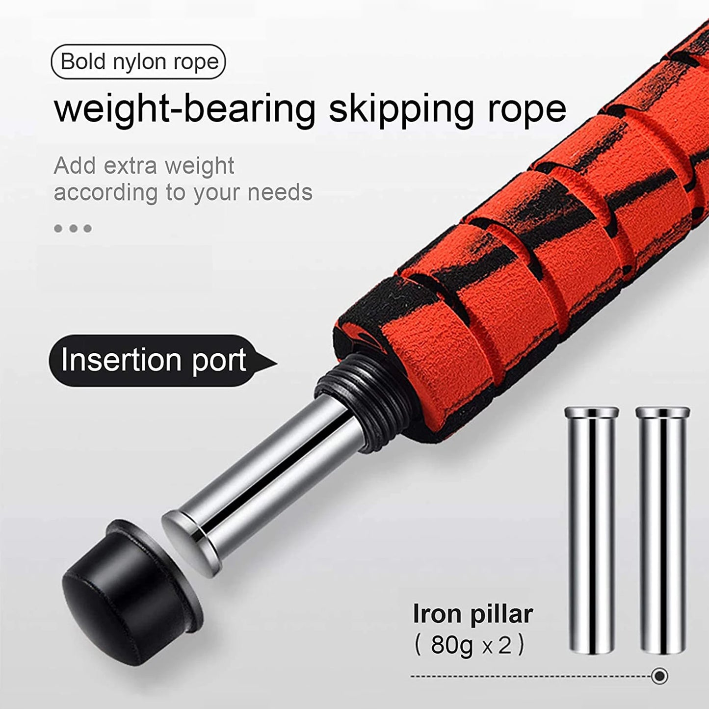 Jump Rope Crossfit Foam Grip Handles For Fitness Training