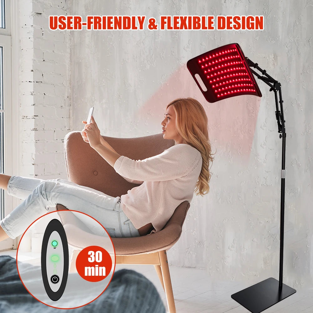 Near Infrared Light Panel for Face and Body with Stand