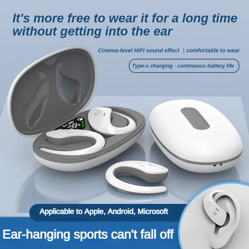 SHUKE Bone Conduction Bluetooth Earbuds With Microphone