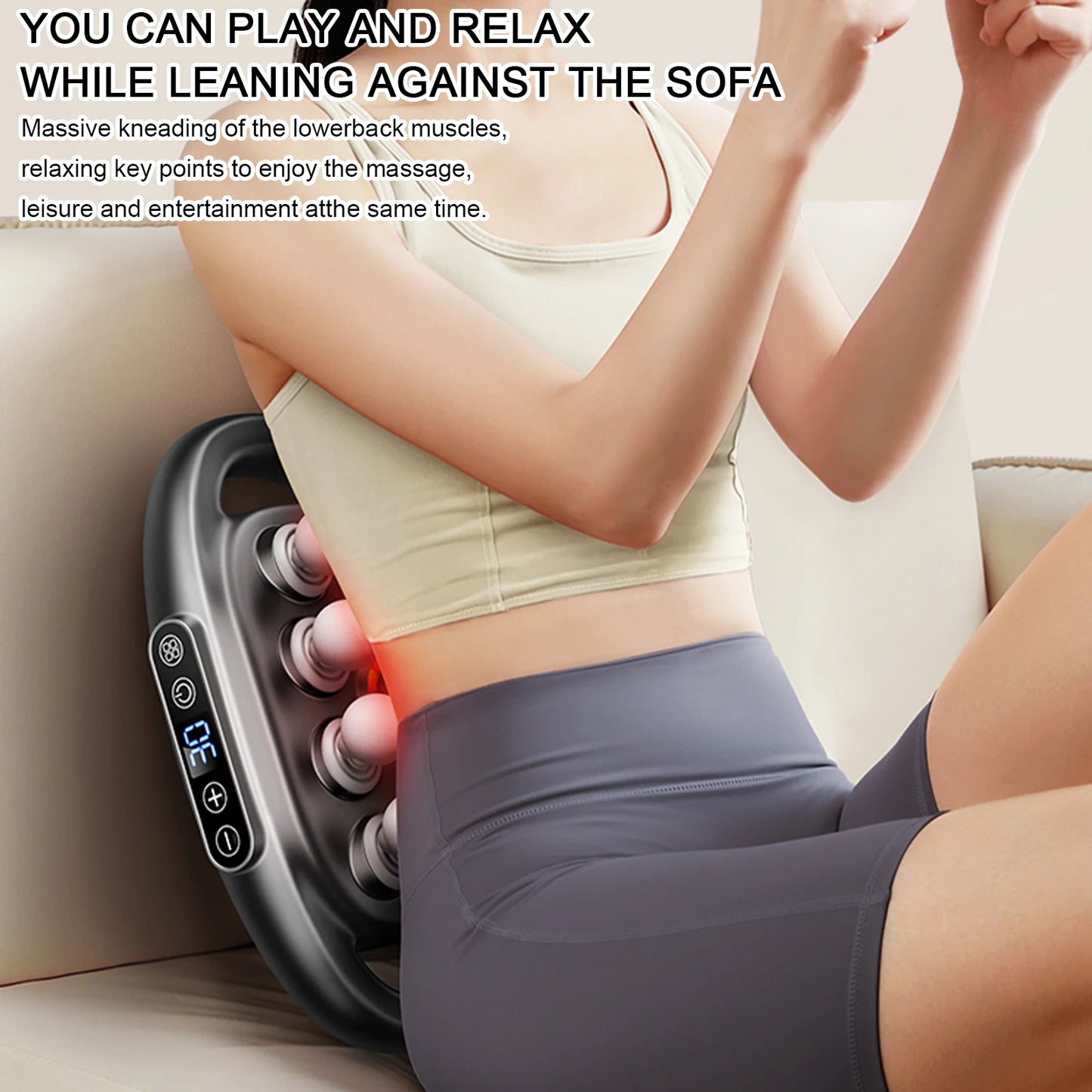16-Head Fascia Gun 30-Level Adjustable Full Body Electric Muscle Massager Percussion Massager for Back Shoulders Legs Ache Relie