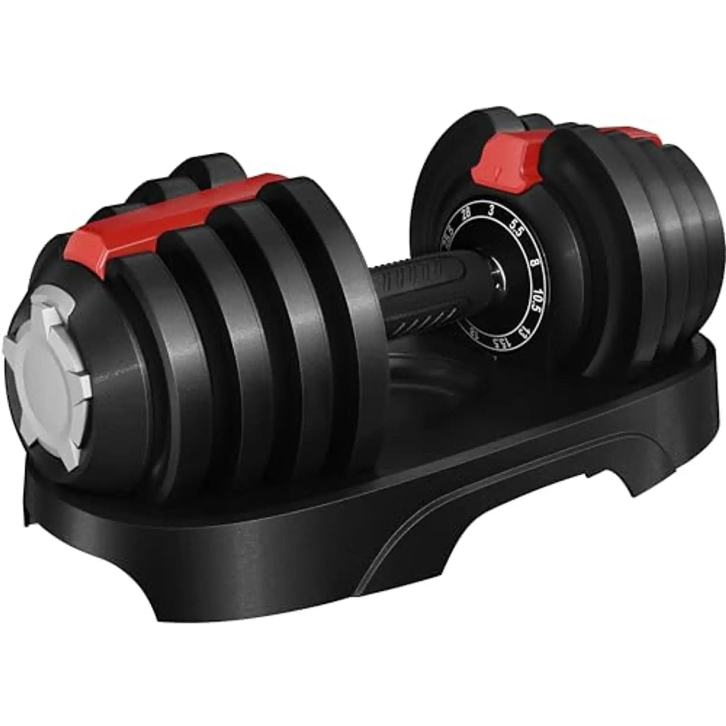 Adjustable Dumbbell Set 28/40/52.5/90 Lbs With Anti Slip Handle Tray