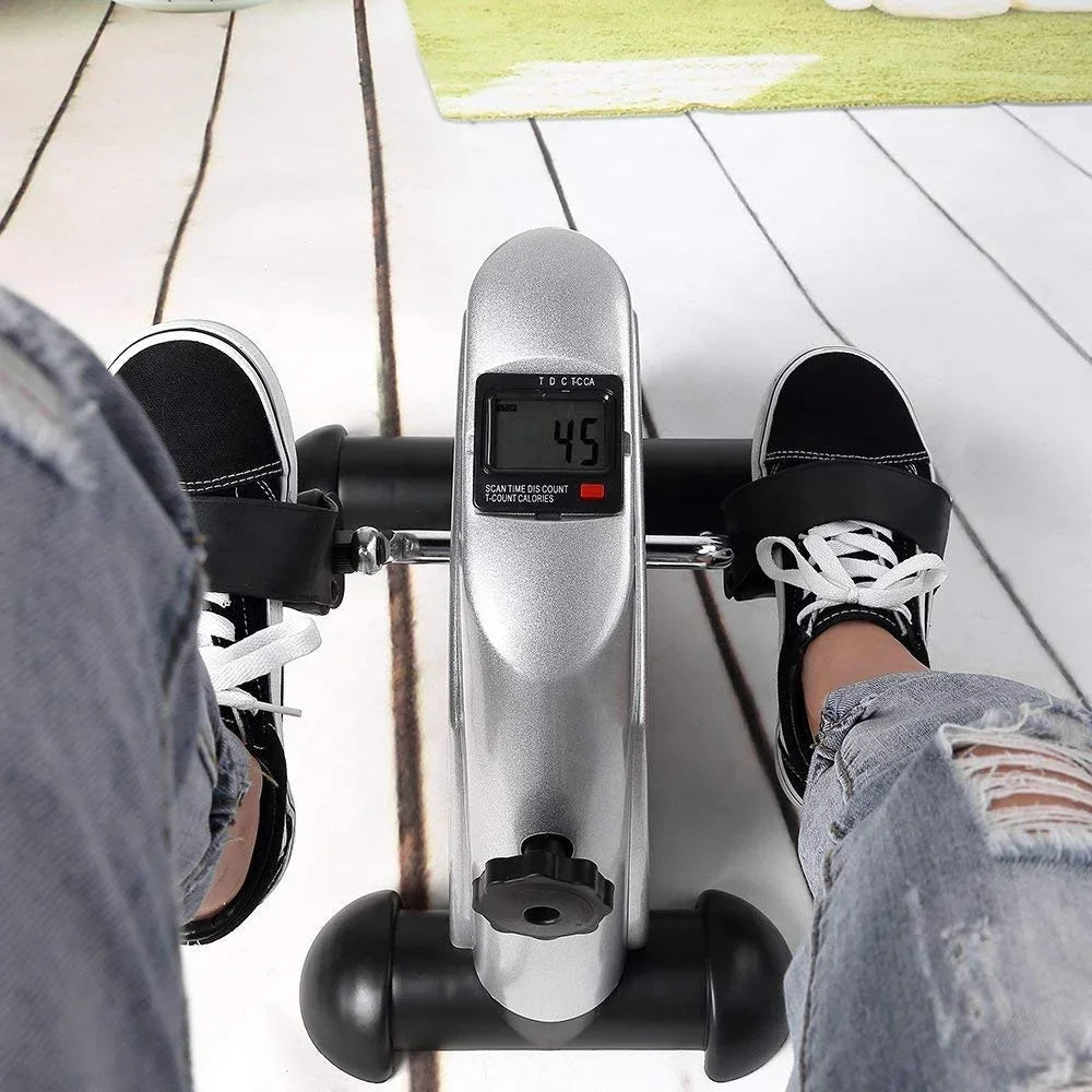 Hot! Mini Exercise Bike with LCD Screen Under Desk Pedal Exerciser Indoor Arm & Leg Cycle Foot Cycle Pedal Stepper1