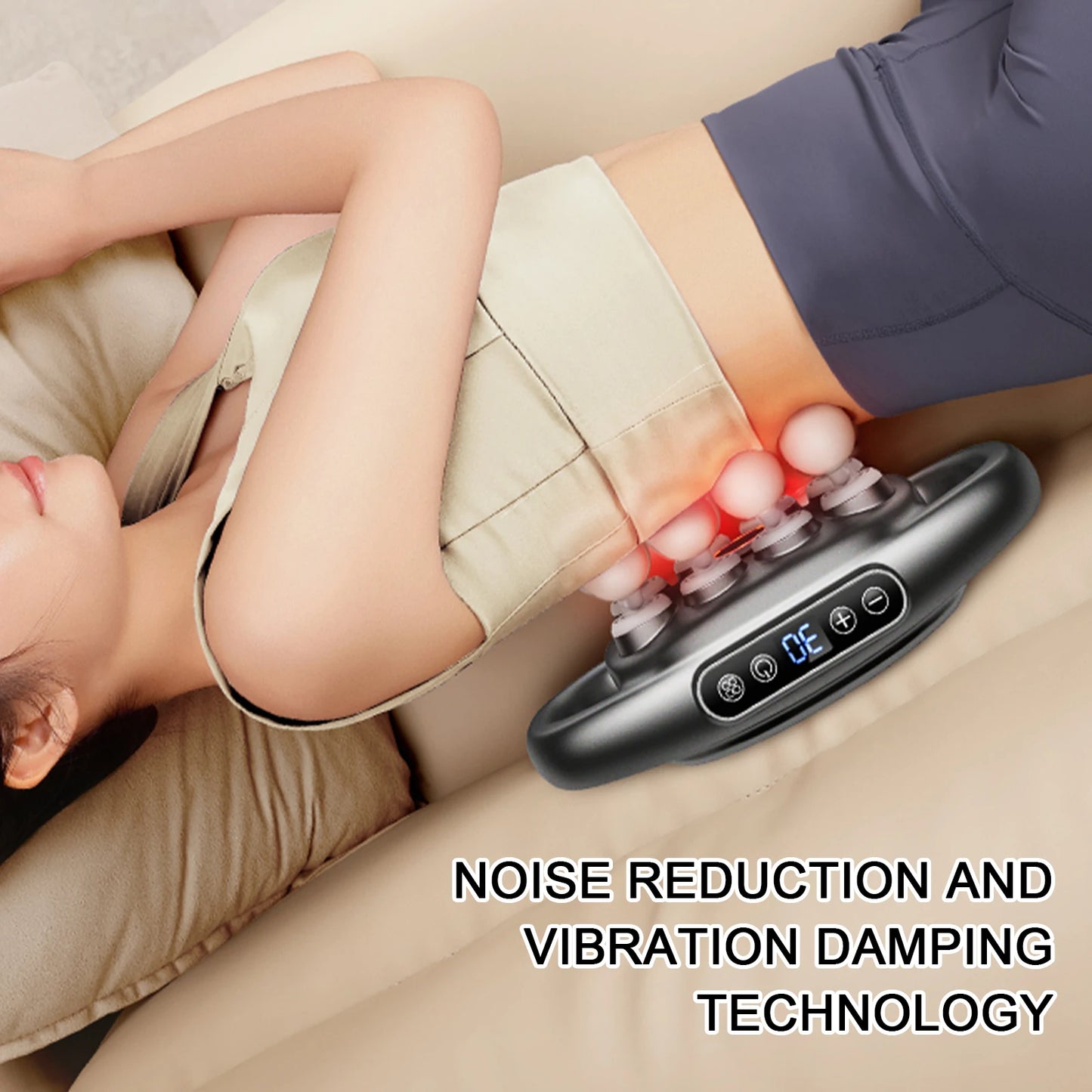 16-Head Fascia Gun 30-Level Adjustable Full Body Electric Muscle Massager Percussion Massager for Back Shoulders Legs Ache Relie