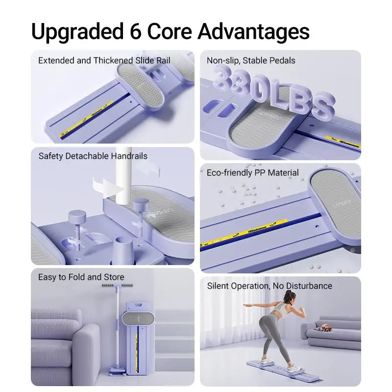 Cursor Fitness Foldable 3-in-1 Ski Trainer Postpartum Leg Hip Strengthener