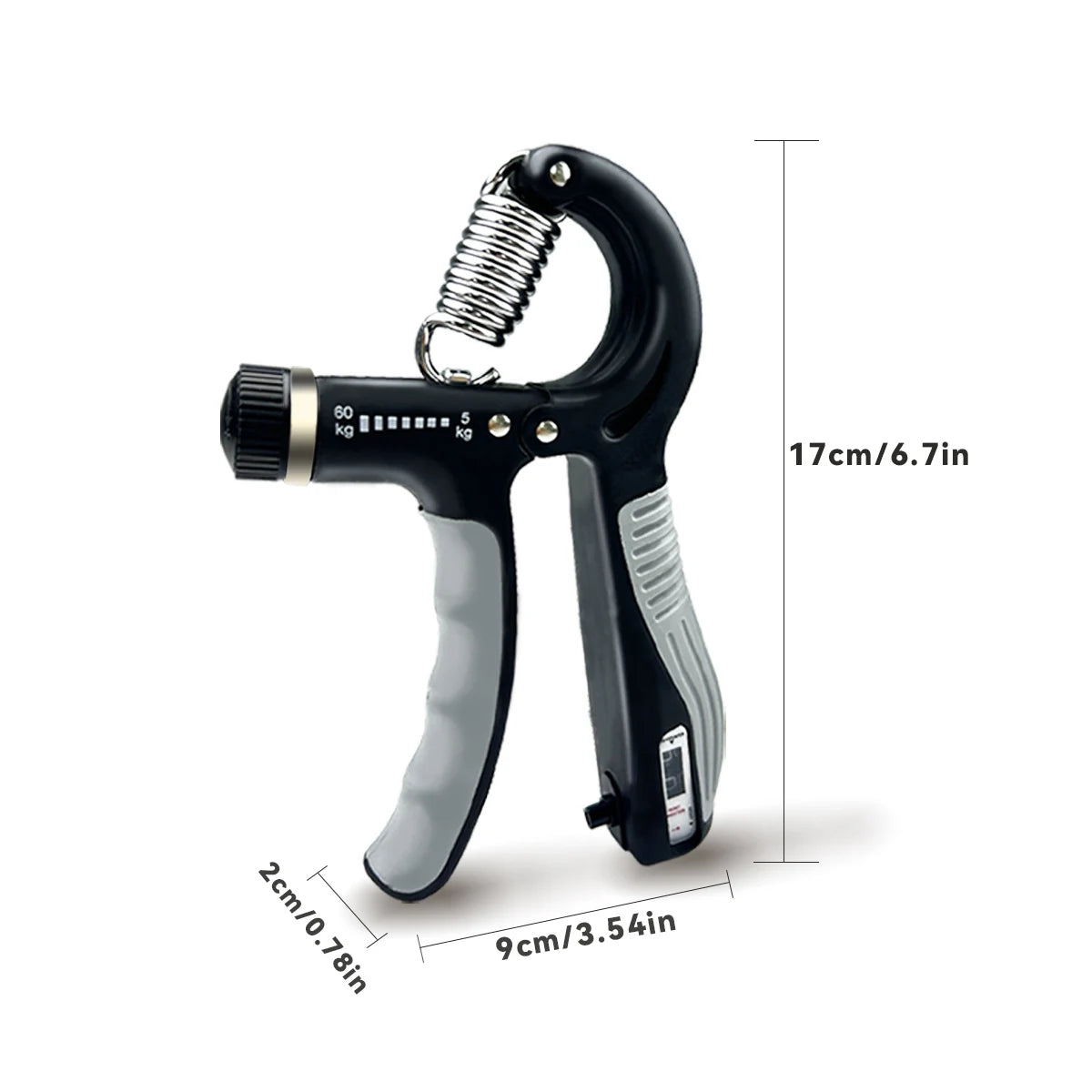 Grip Strength Trainer Adjustable Hand Grip Strengthener 11-132 Lbs