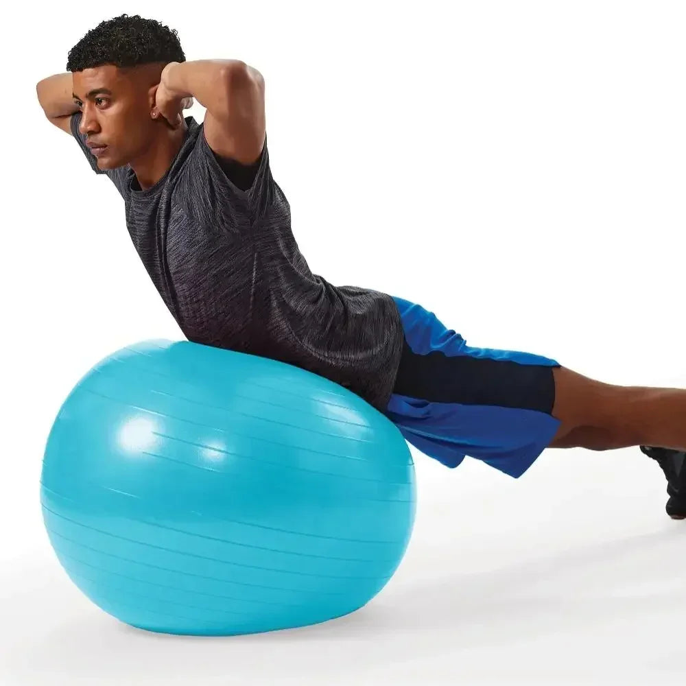 Weighted Fitness Ball Pump Included For Exercise And Core Training