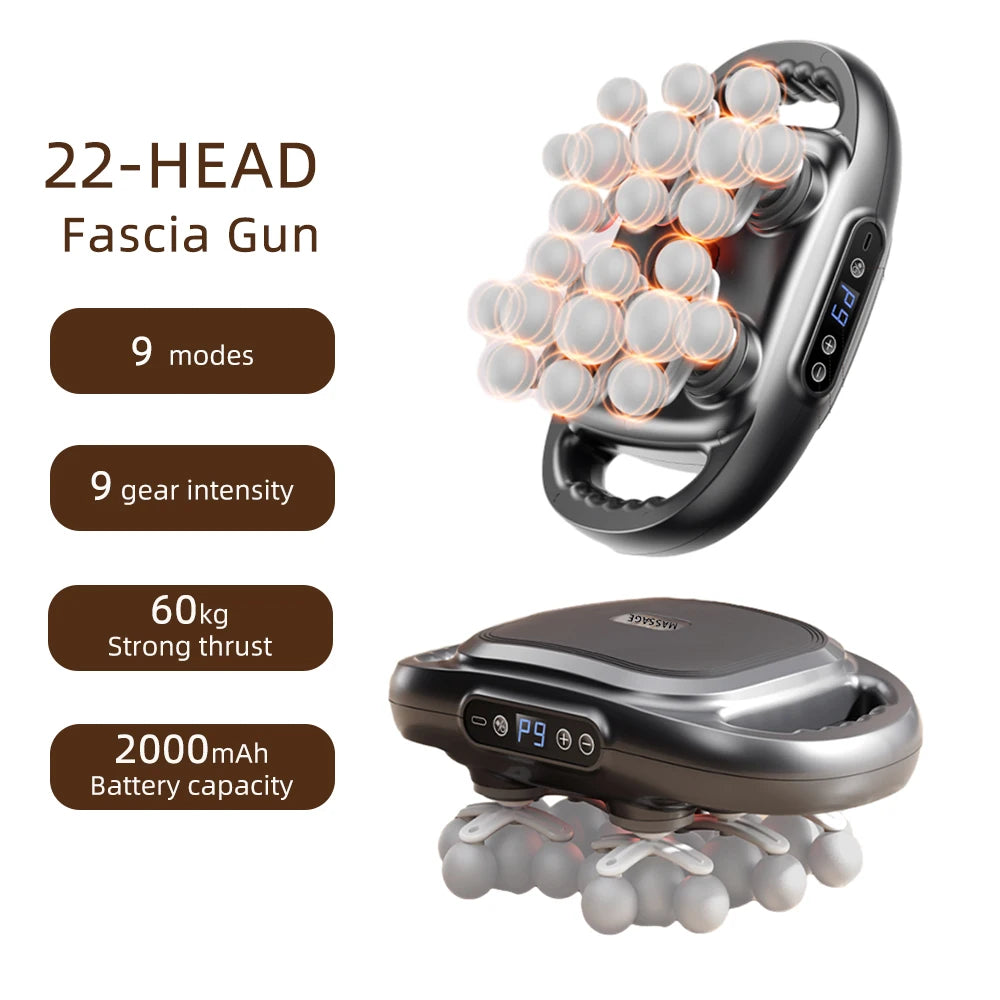 Foreverlily 22-Head Fascia Gun High-Frequency Massage Gun